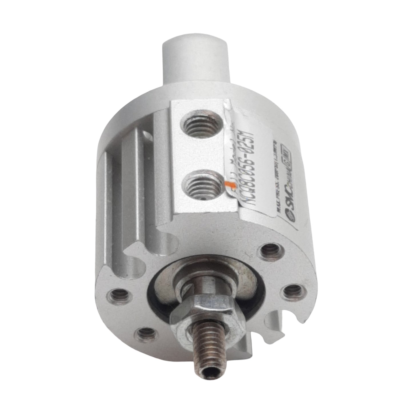 Used SMC NCQ8C056-025M Pneumatic Cylinder, ø9/16in Bore, 1/4in Stroke, #10-32, 200psi