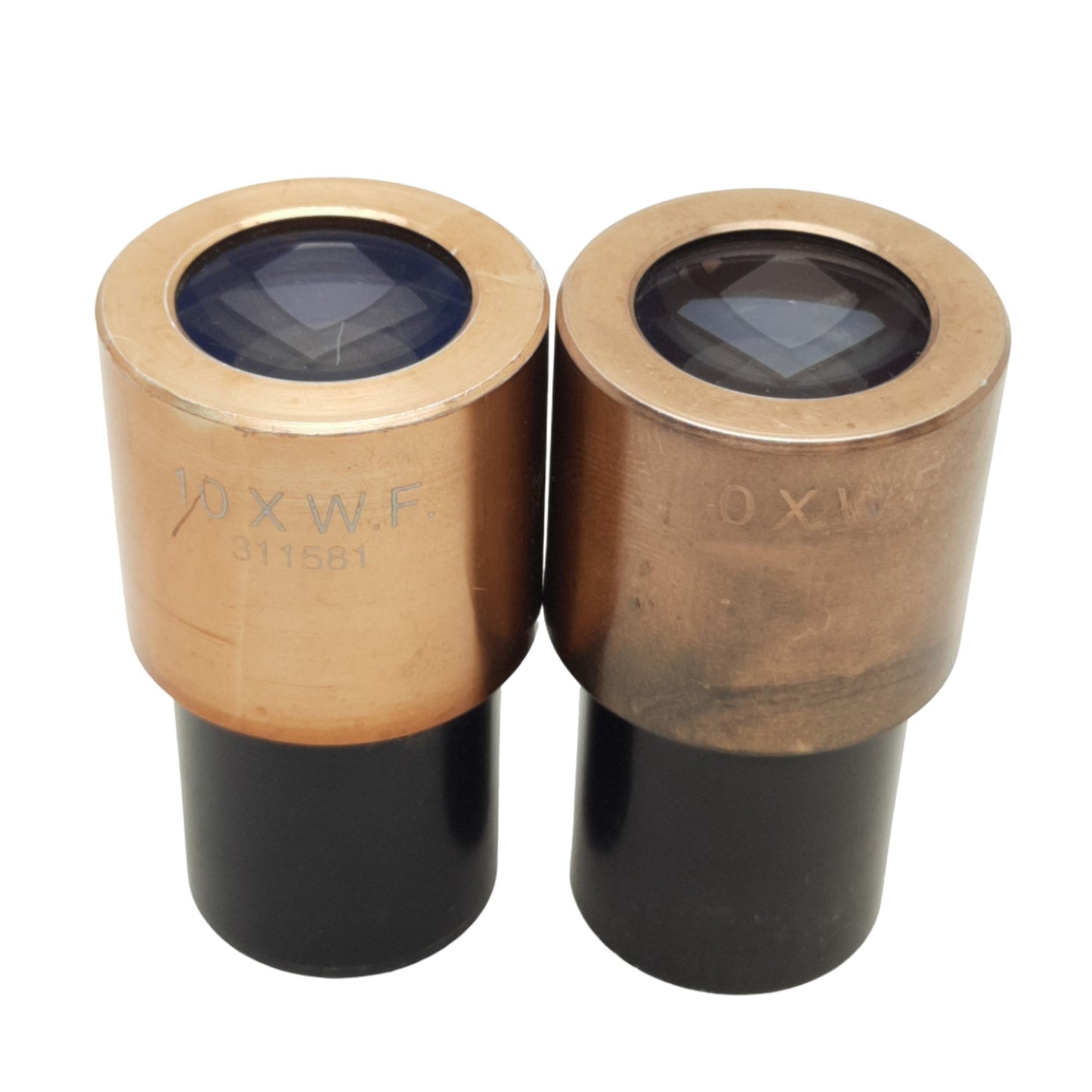 Used Leica 311581 10XWF Stereo Microscope Eyepieces, 23mm, 10x Mag., Wide Field