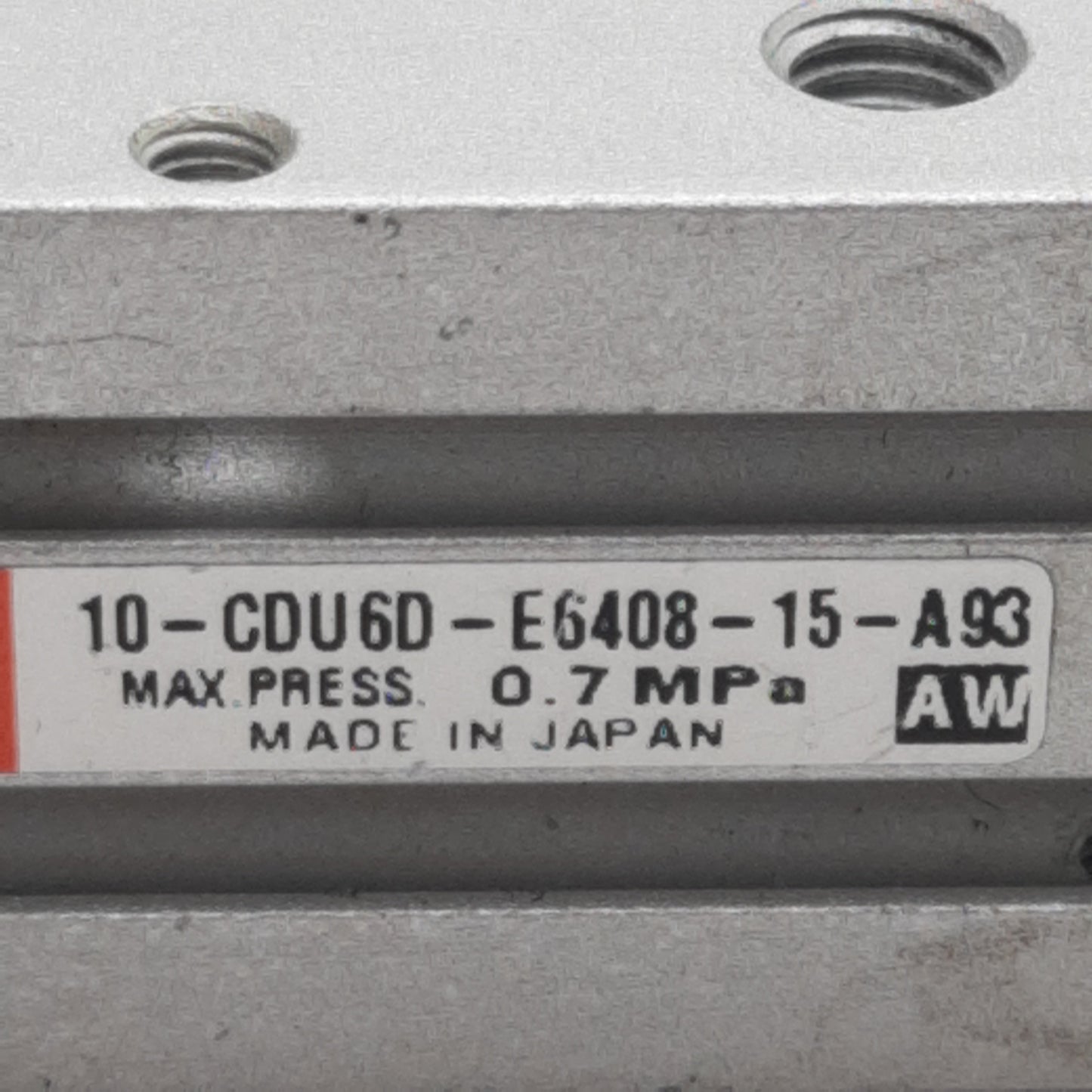 Used SMC 10-CDU6D-E6408-15-A93 Pneumatic Cylinder ø10mm Bore, 10mm Stroke, M5, 0.7MPa