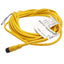 Used Pepperl Fuchs V3-GM-YE5M-PVC-Y904296 Cordset M8 3-Pin Female, 48VAC/60VDC, 5m
