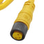 Used Pepperl Fuchs V3-GM-YE5M-PVC-Y904296 Cordset M8 3-Pin Female, 48VAC/60VDC, 5m