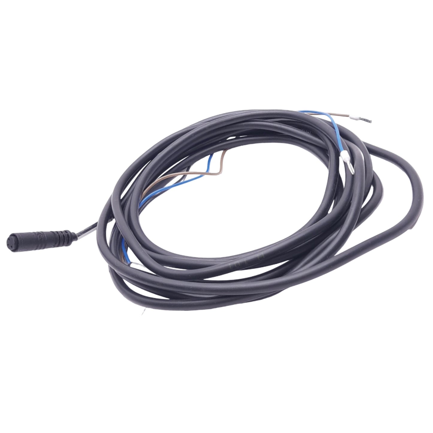 Used Baumer ES9.5 Sensor Cable, Push-On M8 3-Pin Female, 60VAC/DC, 8ft Length