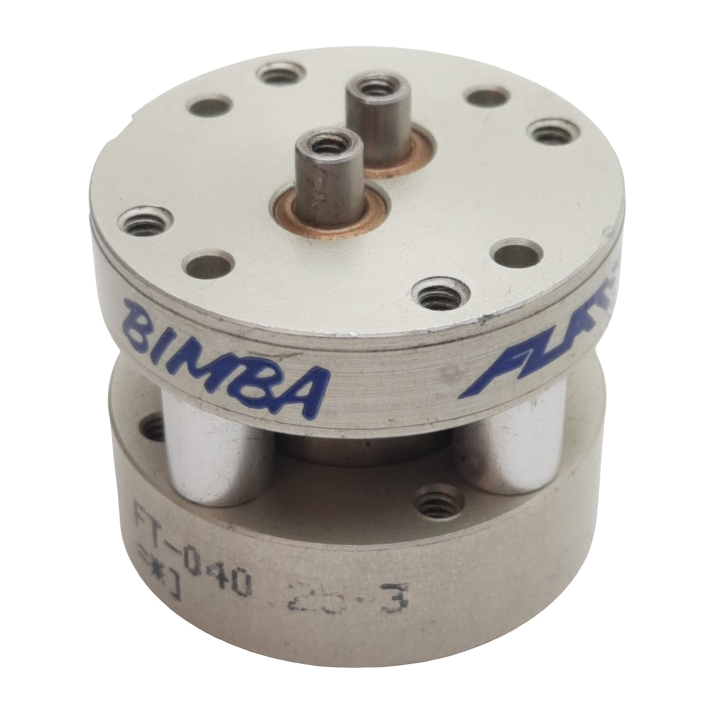 Used Bimba FT-040.25-3 FLAT-II Pneumatic Cylinder, ø3/4in Bore, 0.25in Stroke, #10-32