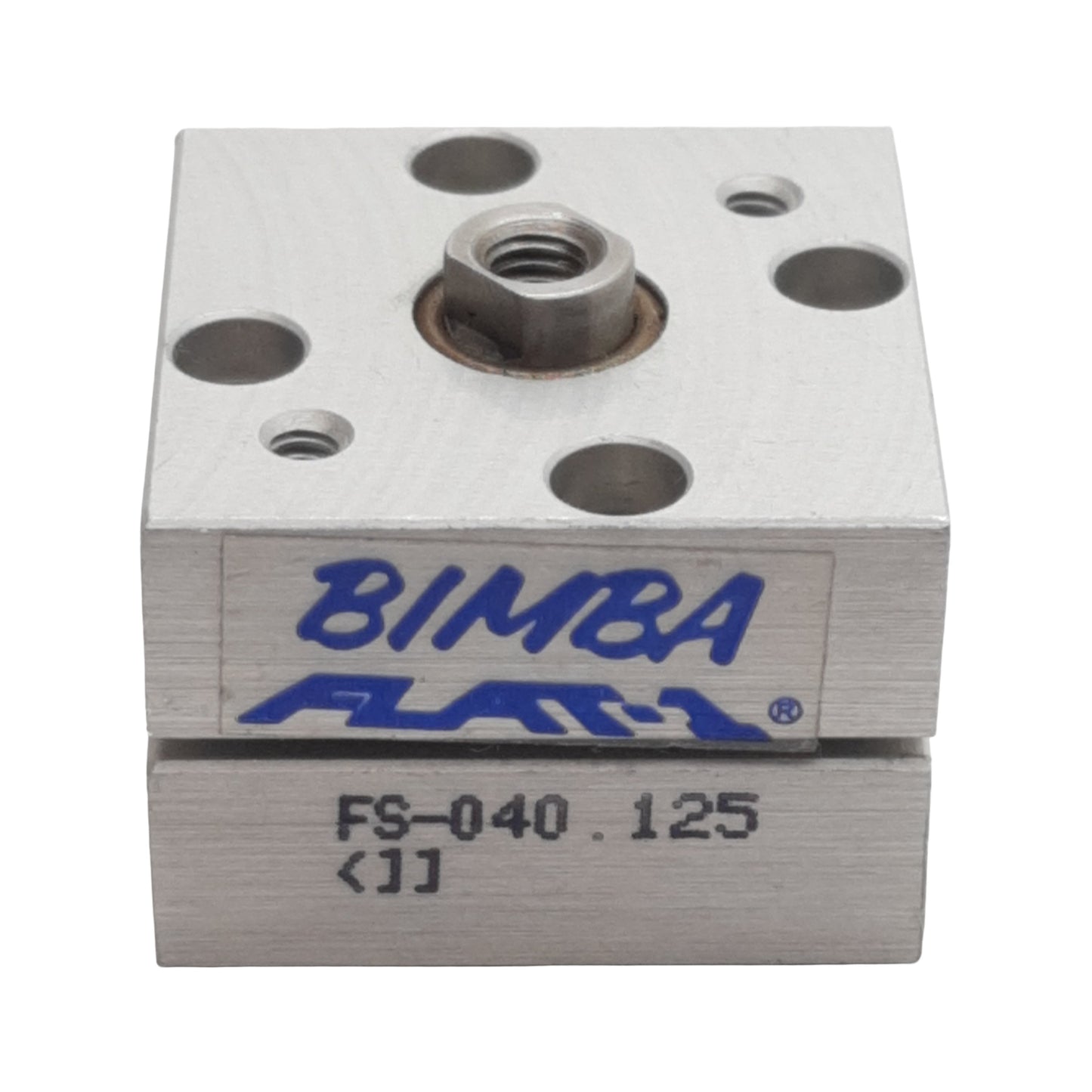 Used Bimba FS-040.125 FLAT-1 Pneumatic Cylinder, ø3/4in Bore, 0.125in Stroke, #10-32