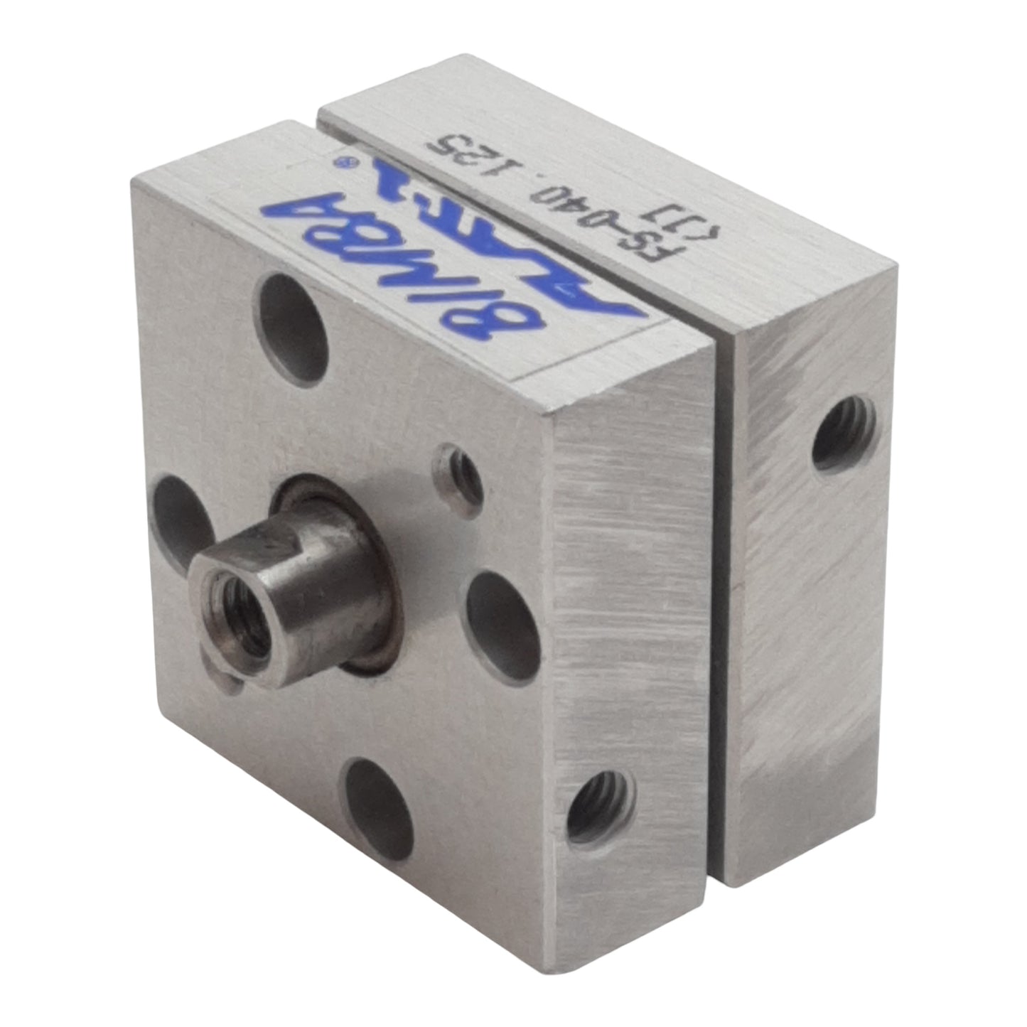 Used Bimba FS-040.125 FLAT-1 Pneumatic Cylinder, ø3/4in Bore, 0.125in Stroke, #10-32