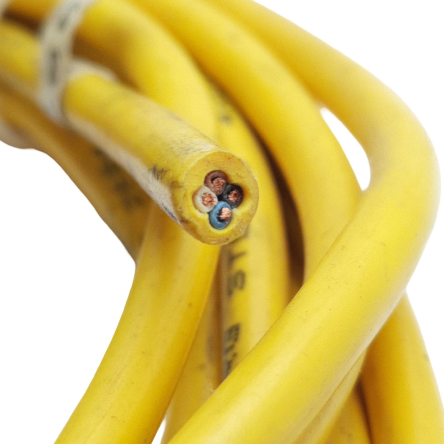Used Banner MQDC-415 4-Pin Single-Ended M12 Female Straight Micro Cordset Yellow, 5m