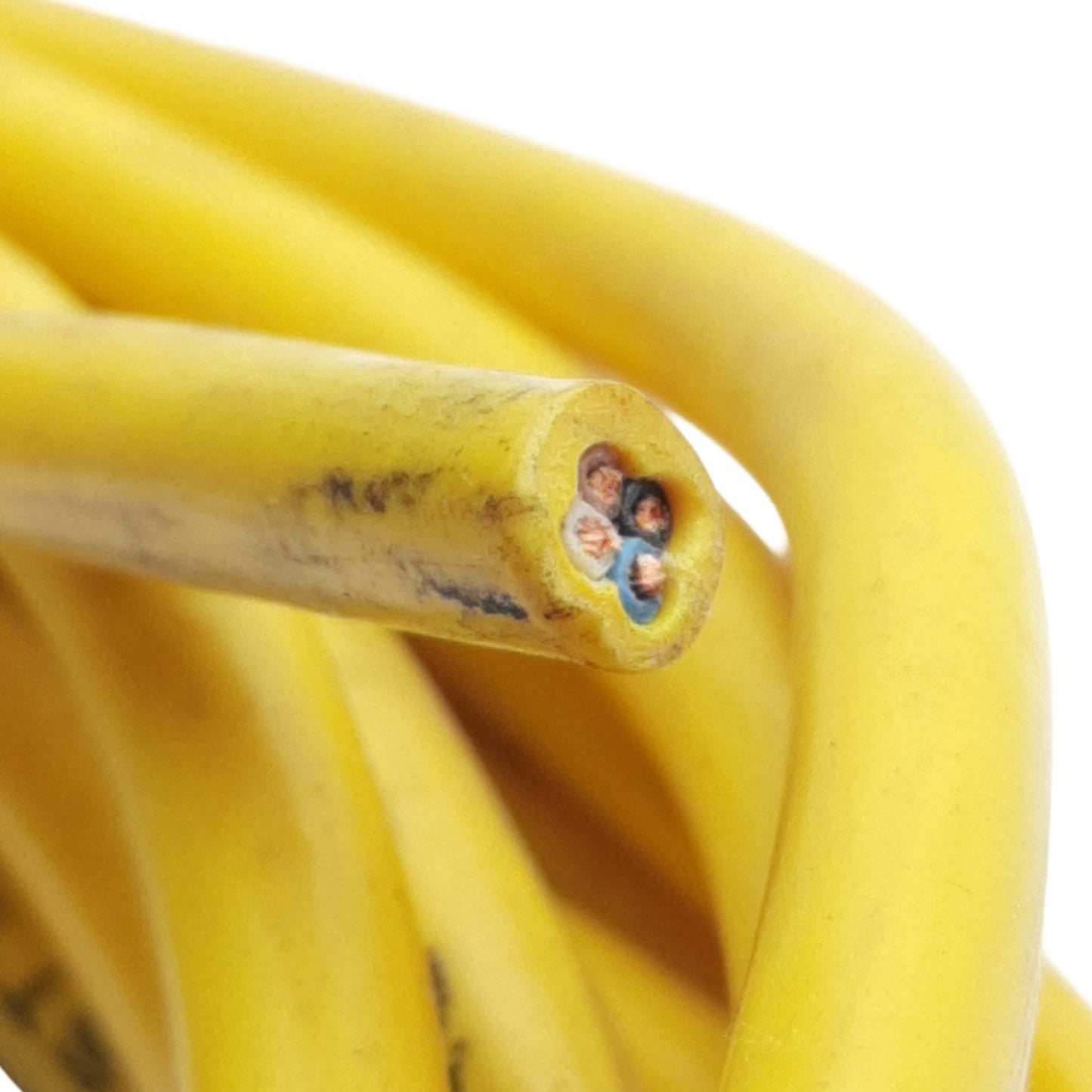 Used Banner MQDC-415 4-Pin Single-Ended M12 Female Straight Micro Cordset Yellow, 5m