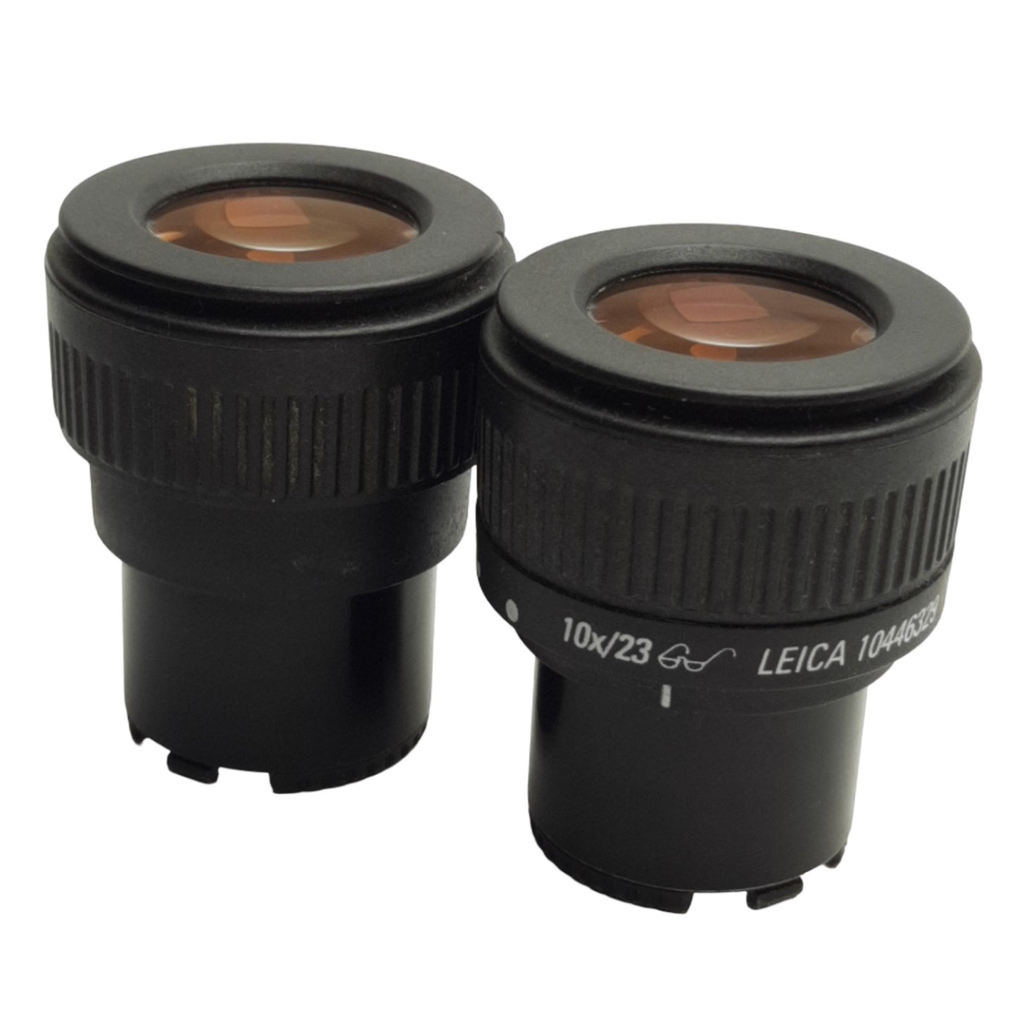 Used Pair of Leica 10446329 Adjustable Stereo Zoom Microscope Eyepieces 10x/23