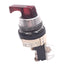 Used Allen Bradley 800T-24JX17KB7 Selector Switch, 3-Position, ø30mm, 1NO 1NC, 600V