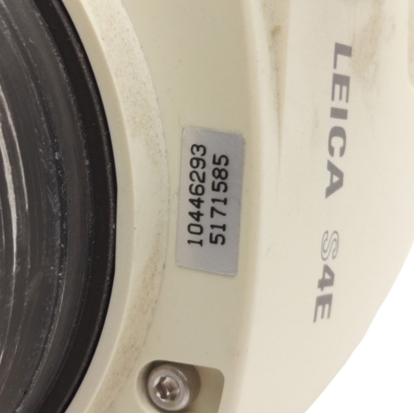 Used Leica 10446293 S4E Stereo Microscope Head, 0.63x to 3.0x Mag, *No Eyepieces*