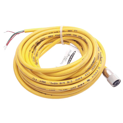Used Banner 32952 MQAC-415 MicroFast Cordset, 4-Pin M12 to Flying Leads, 250V 4A, 5m