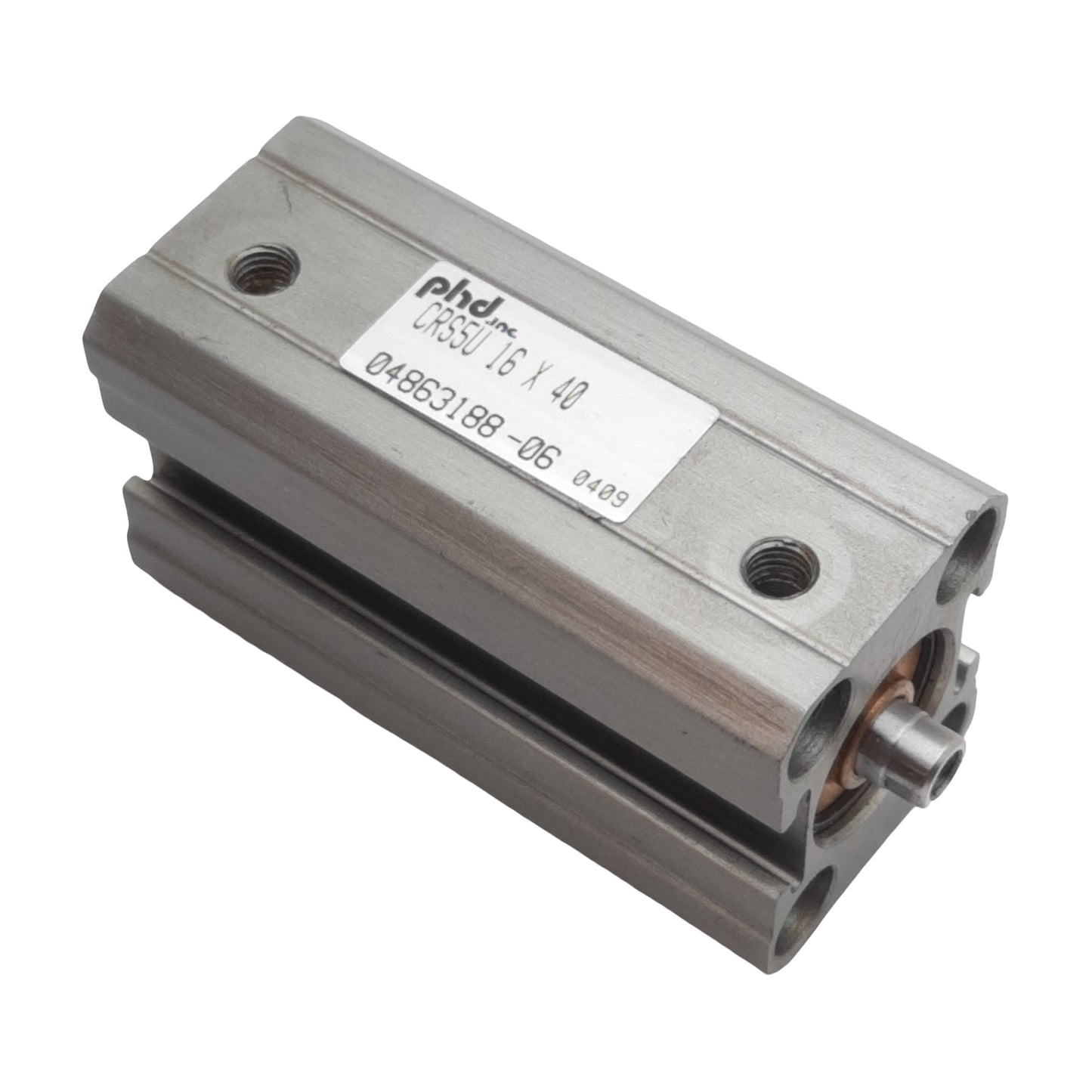Used PHD CRS5U16X40 Pneumatic Cylinder, ø16mm Bore, 40mm Stroke, #10-32, 150psi