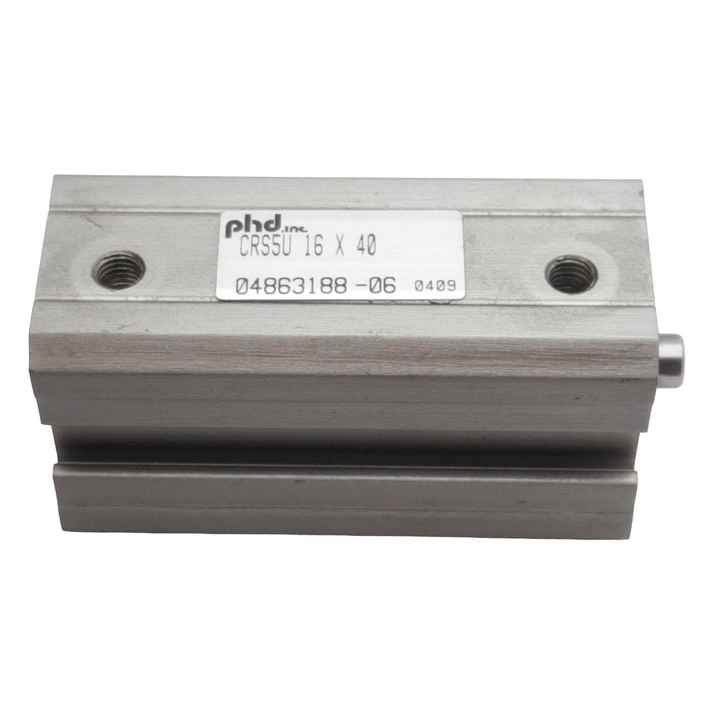 Used PHD CRS5U16X40 Pneumatic Cylinder, ø16mm Bore, 40mm Stroke, #10-32, 150psi