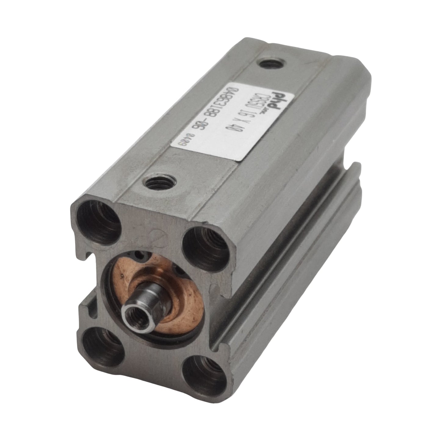 Used PHD CRS5U16X40 Pneumatic Cylinder, ø16mm Bore, 40mm Stroke, #10-32, 150psi
