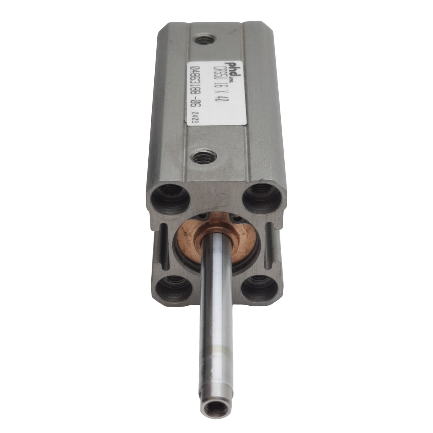 Used PHD CRS5U16X40 Pneumatic Cylinder, ø16mm Bore, 40mm Stroke, #10-32, 150psi
