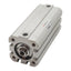 Used SMC NCDQ8A075-150 Pneumatic Cylinder ø3/4in Bore, 1-1/2in Stroke, #10-32, 200psi