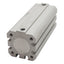 Used SMC NCDQ8A075-150 Pneumatic Cylinder ø3/4in Bore, 1-1/2in Stroke, #10-32, 200psi
