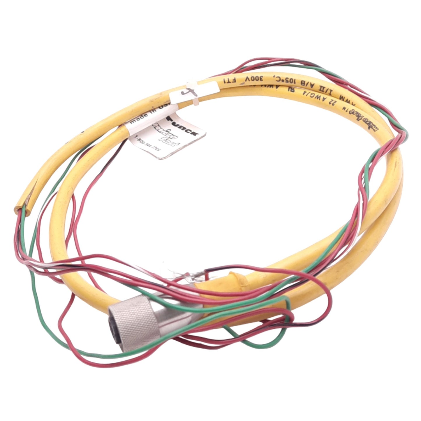Used Turck KB 4T-6 U2477 MicroFast Cordset, 4-Pin M12 to Flying Leads, 250V 4A, 4ft