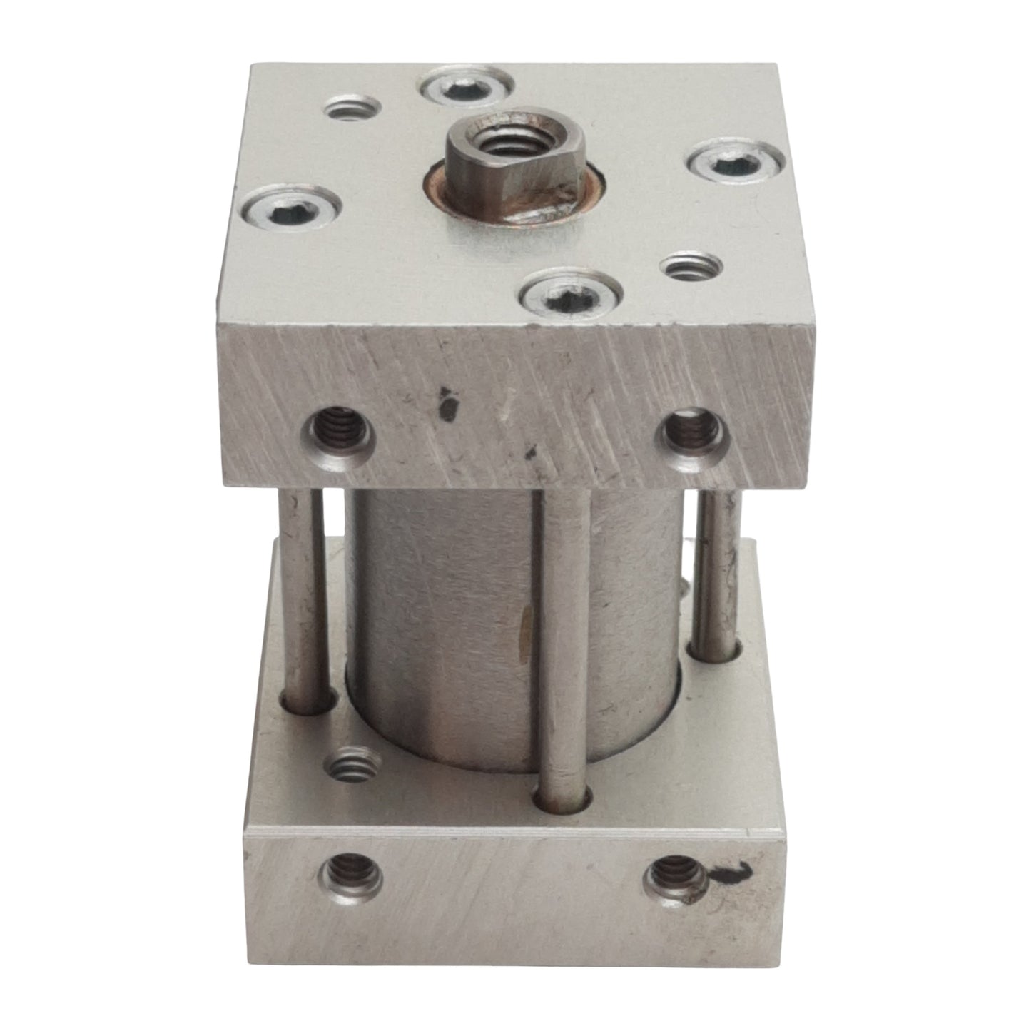 Used Bimba FS-041 FLAT-1 Square Pneumatic Cylinder, ø3/4in Bore, 1in Stroke, #10-32