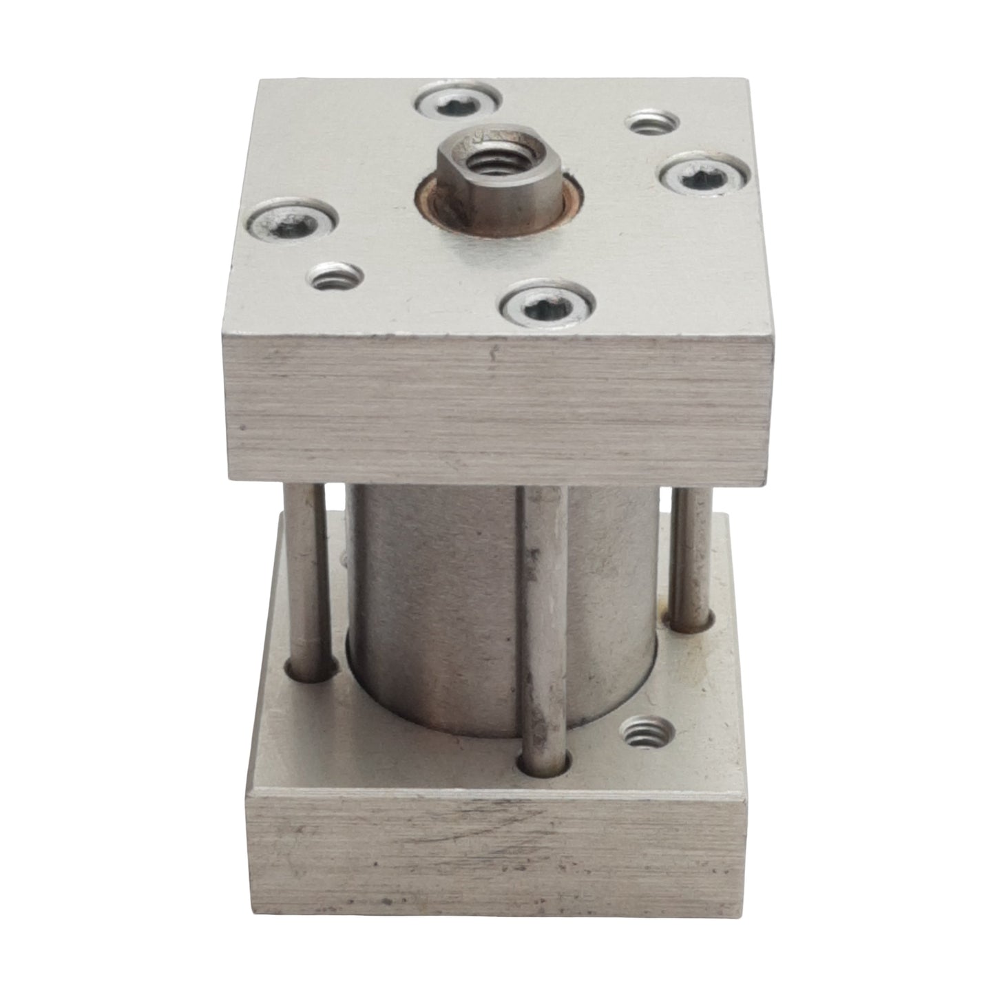 Used Bimba FS-041 FLAT-1 Square Pneumatic Cylinder, ø3/4in Bore, 1in Stroke, #10-32