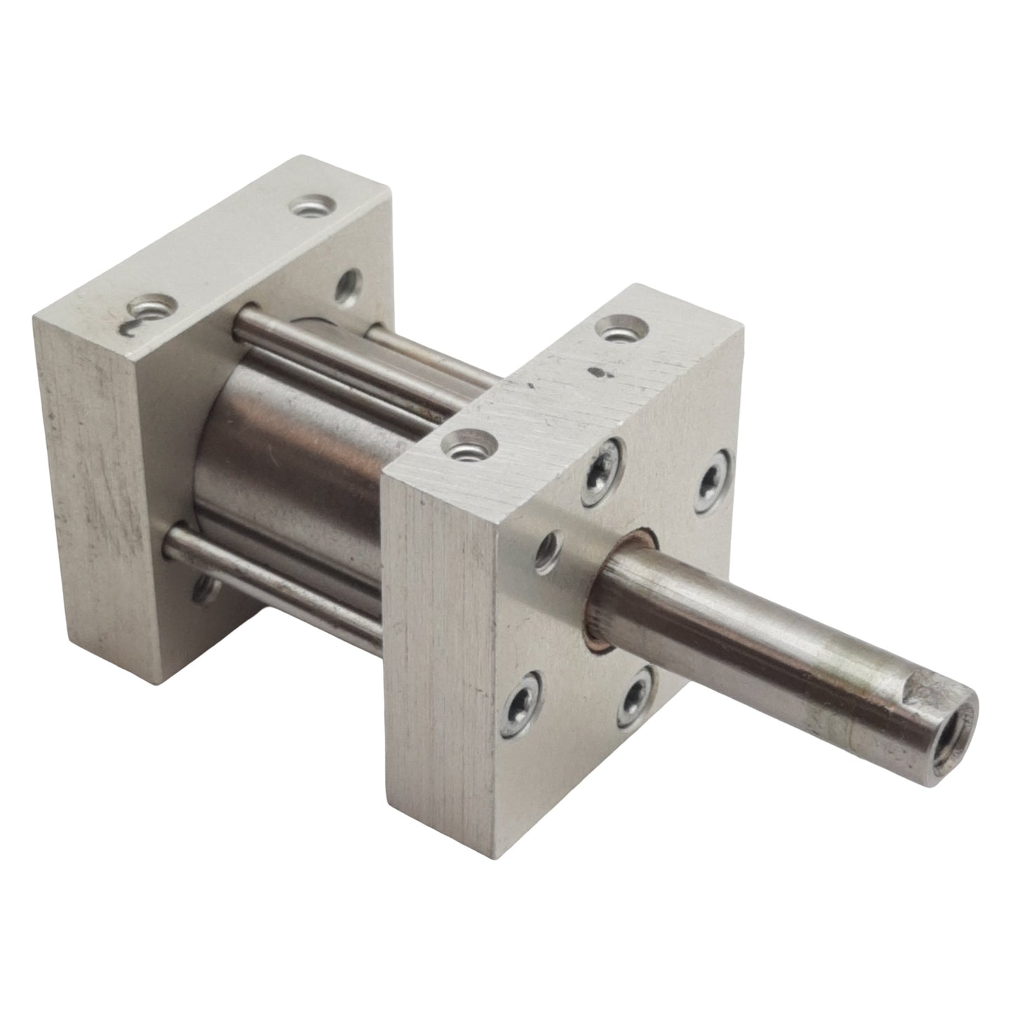 Used Bimba FS-041 FLAT-1 Square Pneumatic Cylinder, ø3/4in Bore, 1in Stroke, #10-32