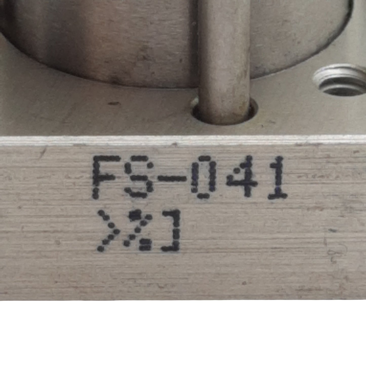 Used Bimba FS-041 FLAT-1 Square Pneumatic Cylinder, ø3/4in Bore, 1in Stroke, #10-32