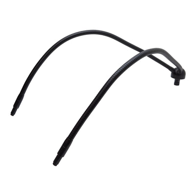 Used Dual Gooseneck Fiber Optic Light Guide, ø15mm Input, ø10mm Outputs, 21in Necks