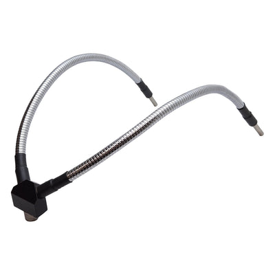 Used Dual Gooseneck Fiber Optic Light Guide, ø16mm Input, ø8mm Outputs, 18in Necks