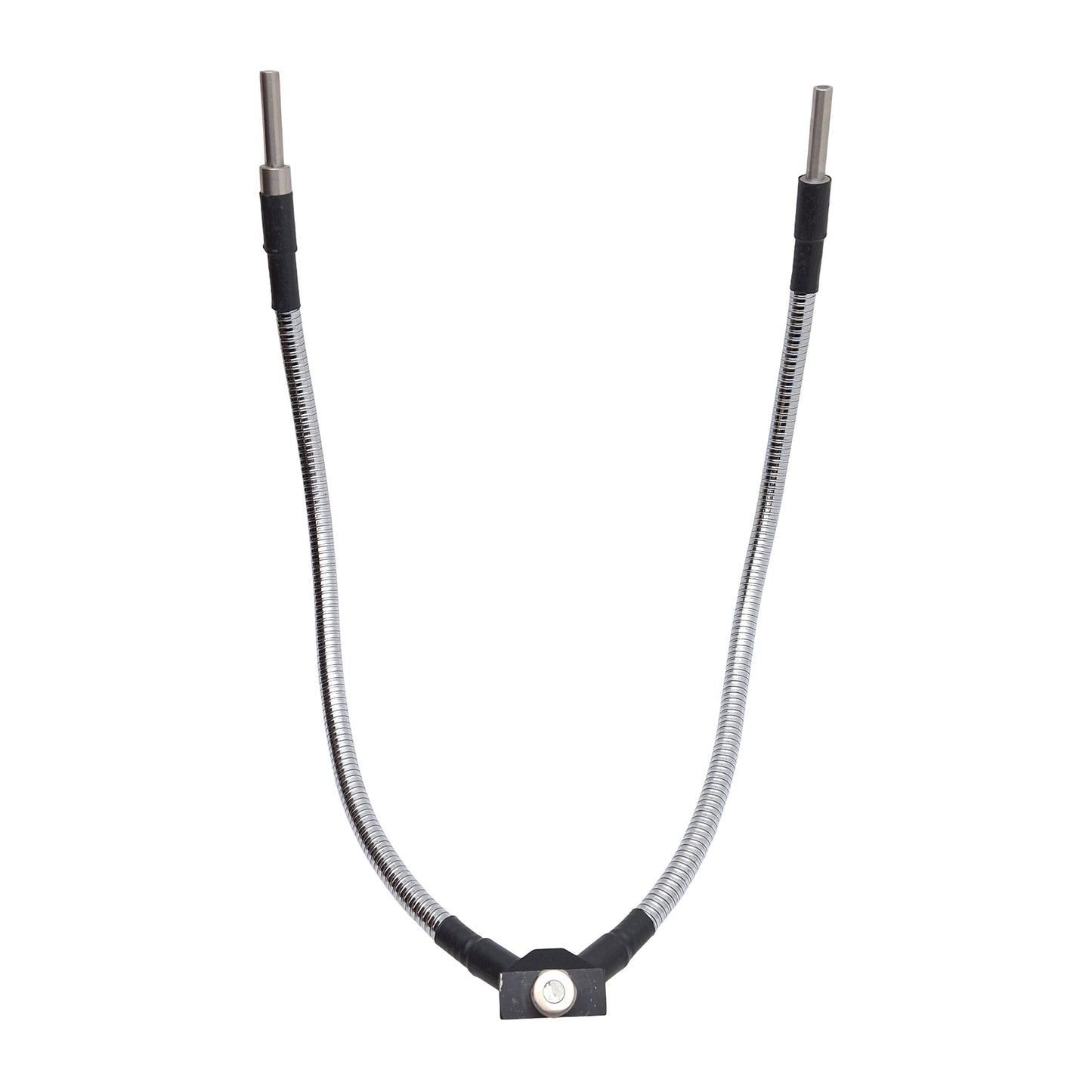 Used Dual Gooseneck Fiber Optic Light Guide, ø16mm Input, ø8mm Outputs, 18in Necks