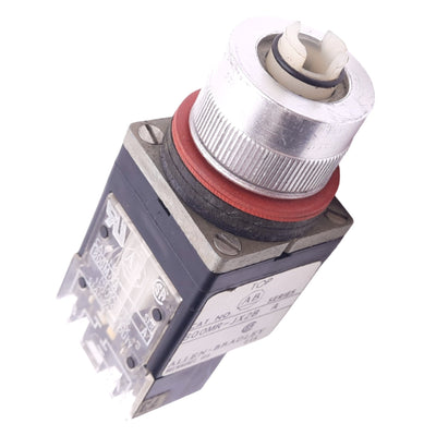 Used Allen Bradley 800MR-JX2B Selector Switch, 3-Position, ø22mm, 1NO 1NC, 300V 10A