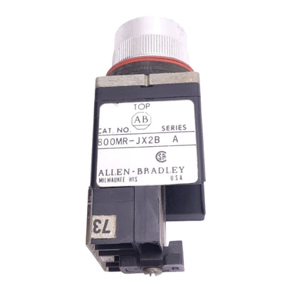 Used Allen Bradley 800MR-JX2B Selector Switch, 3-Position, ø22mm, 1NO 1NC, 300V 10A