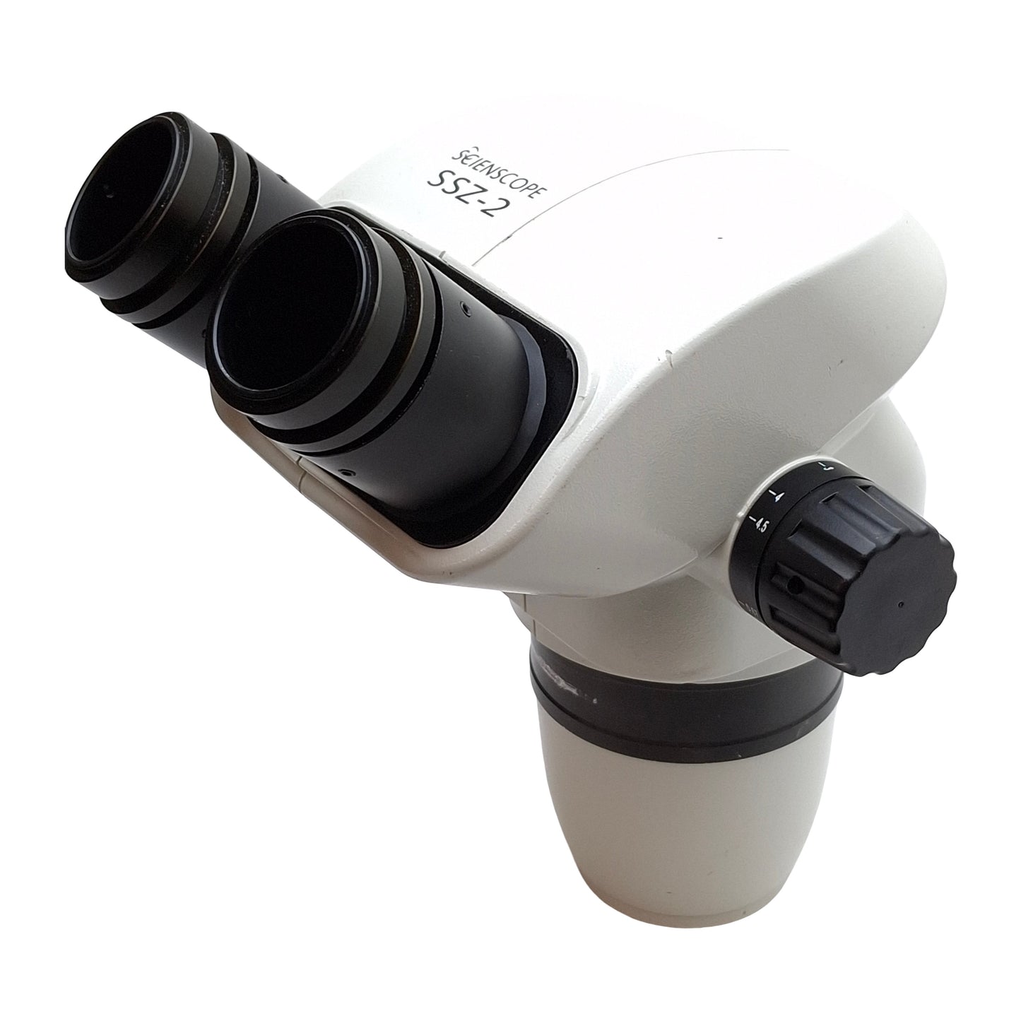 Used Scienscope SSZ-2 Stereo Zoom Binocular Microscope Head, 0.67x-4.5x, 100mm WD