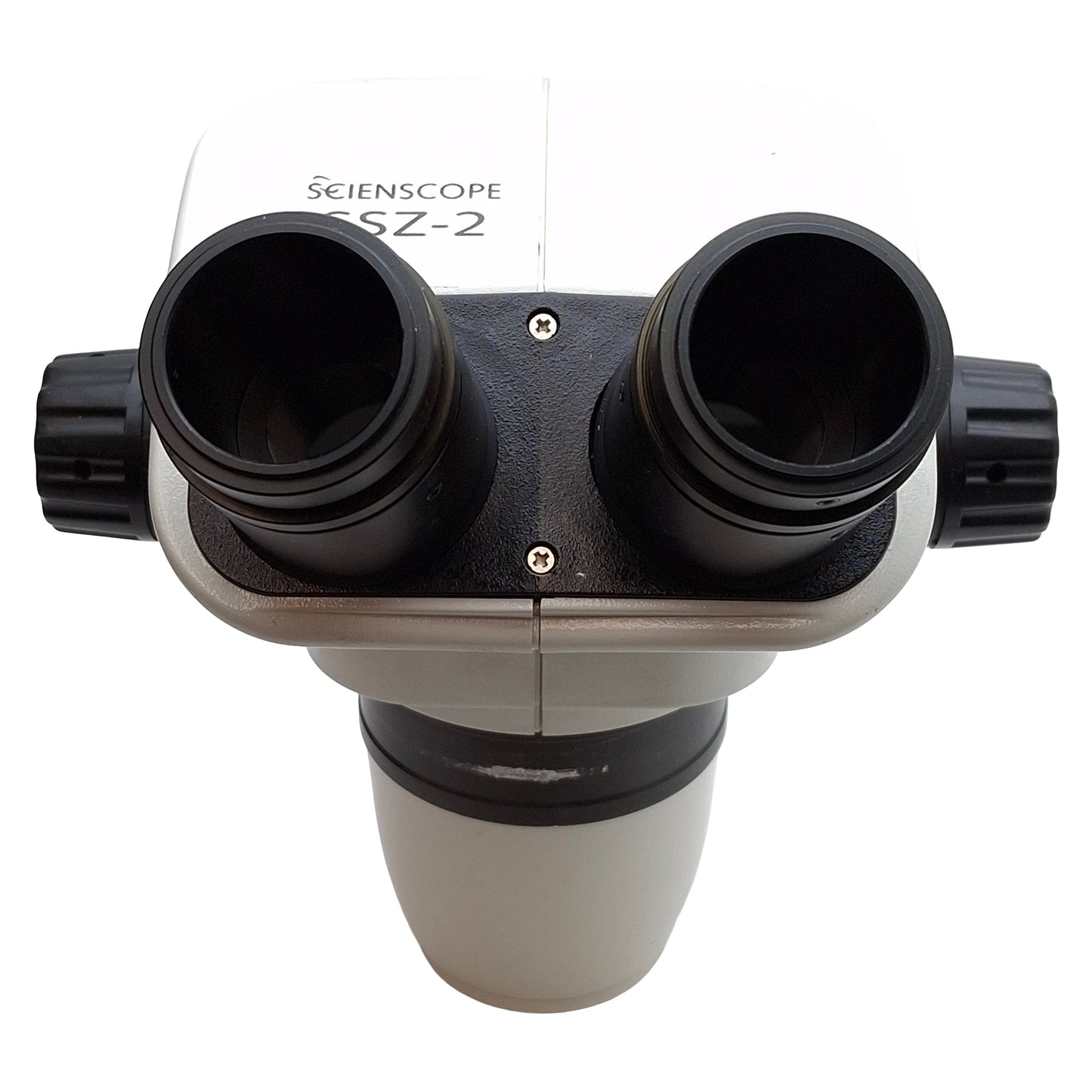 Used Scienscope SSZ-2 Stereo Zoom Binocular Microscope Head, 0.67x-4.5x, 100mm WD