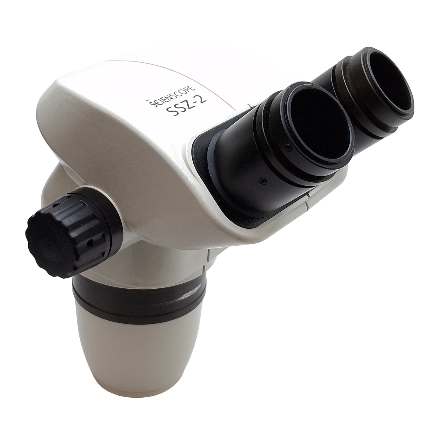 Used Scienscope SSZ-2 Stereo Zoom Binocular Microscope Head, 0.67x-4.5x, 100mm WD