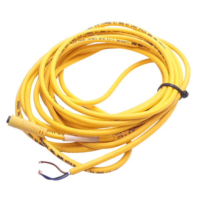 New Balluff C49APE00VY050M Cordset, M8 3-Pin Female to Flying Leads, 60VAC/75VDC, 5m