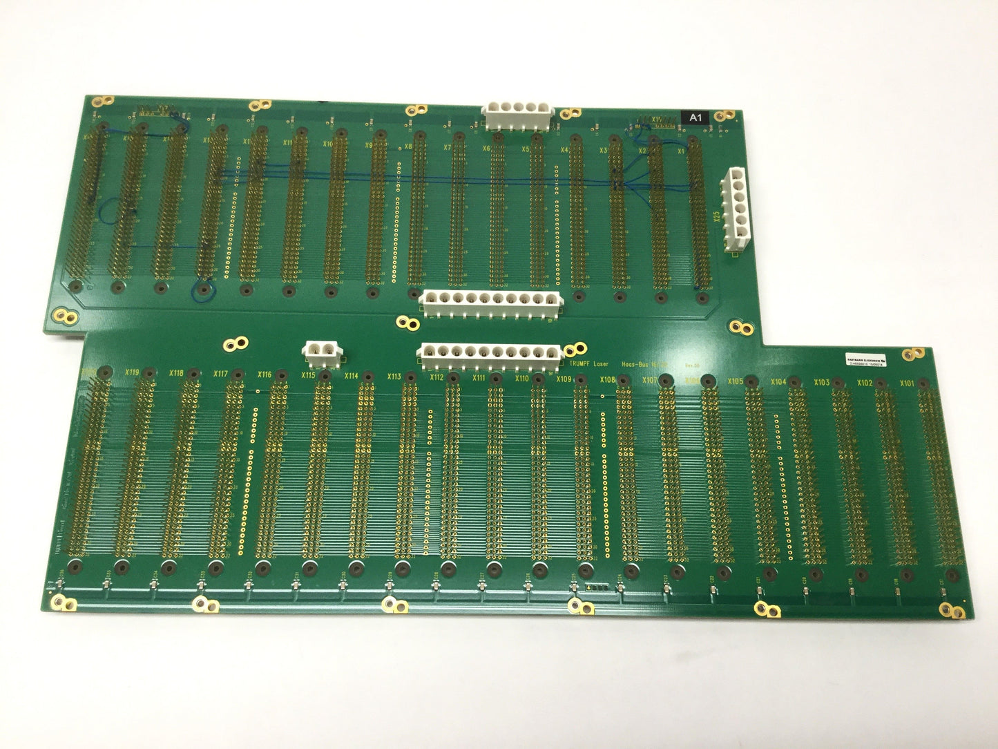 Used Trumpf Haas-Bus 16/20 Laser Backplane 36-Slot DIN 41612 Socket 96-pin Connectors