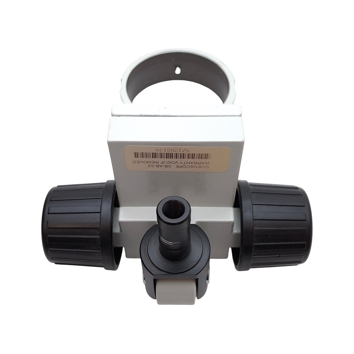 Used Scienscope SB-AB-SZ Microscope Focus Mount, ø76mm ID, 1in Travel, ø5/8in Adapter