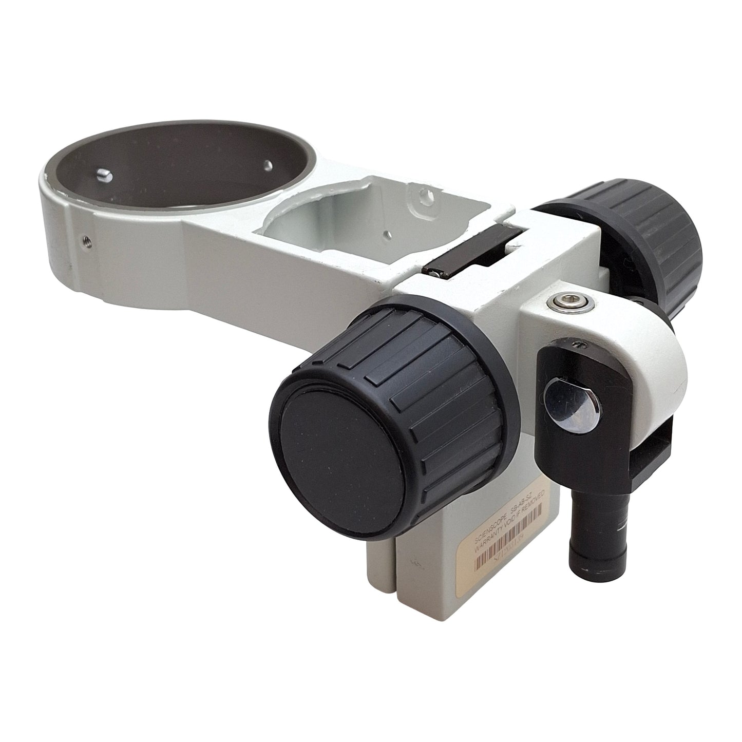 Used Scienscope SB-AB-SZ Microscope Focus Mount, ø76mm ID, 1in Travel, ø5/8in Adapter