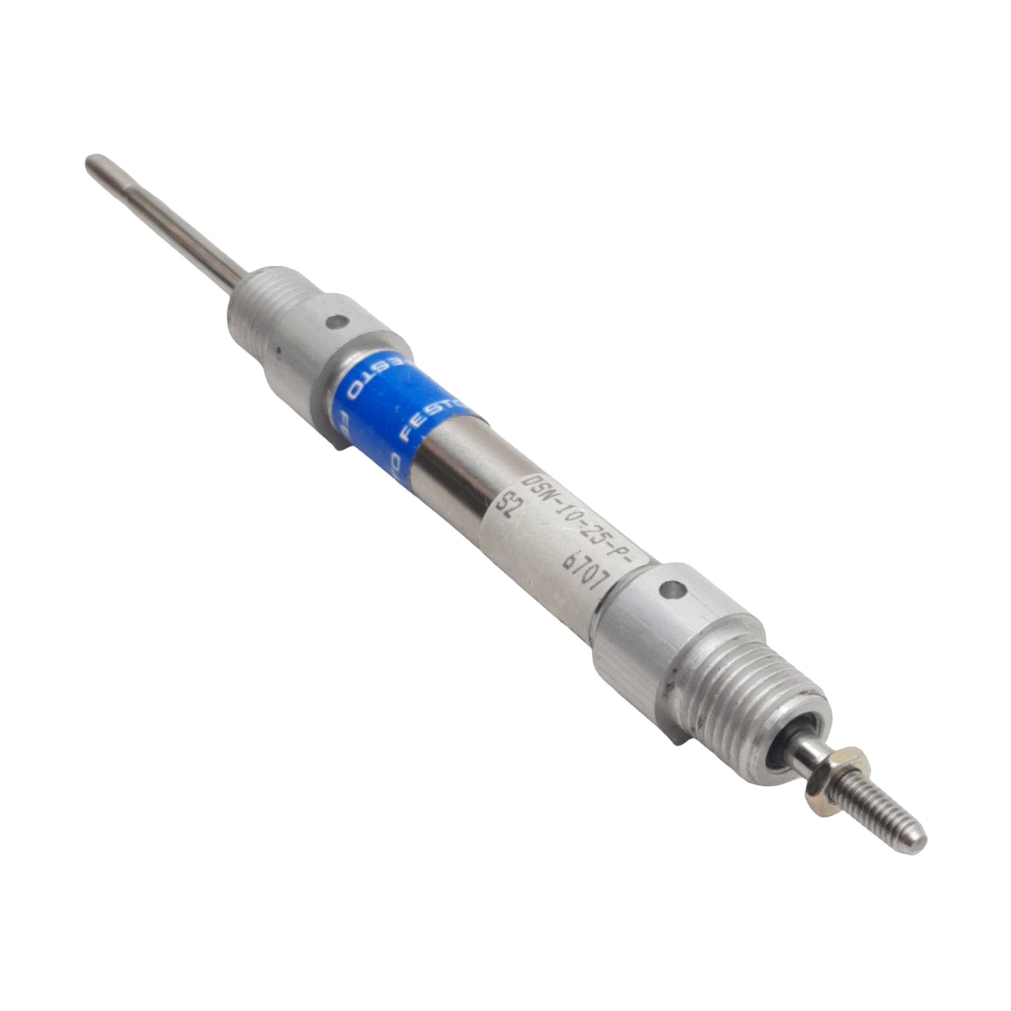 Used Festo DSN-10-25-P-S2 Pneumatic Cylinder, ø10mm Bore, 25mm Stroke, M5, 10bar