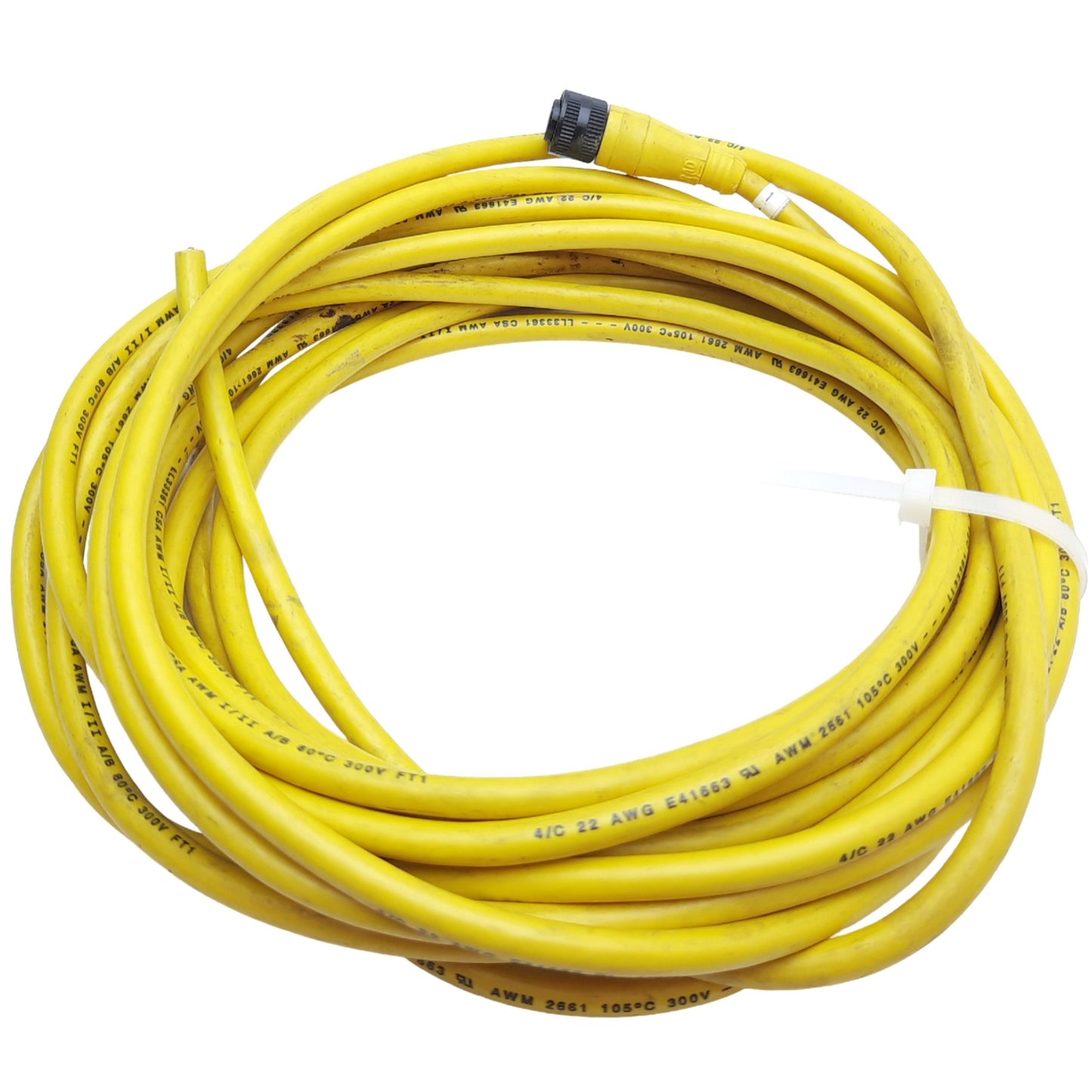 Used Brad Harrison 704002D02F200 1/2"-20 UNF Male Straight 4-Pin to Single-Ended, 6m