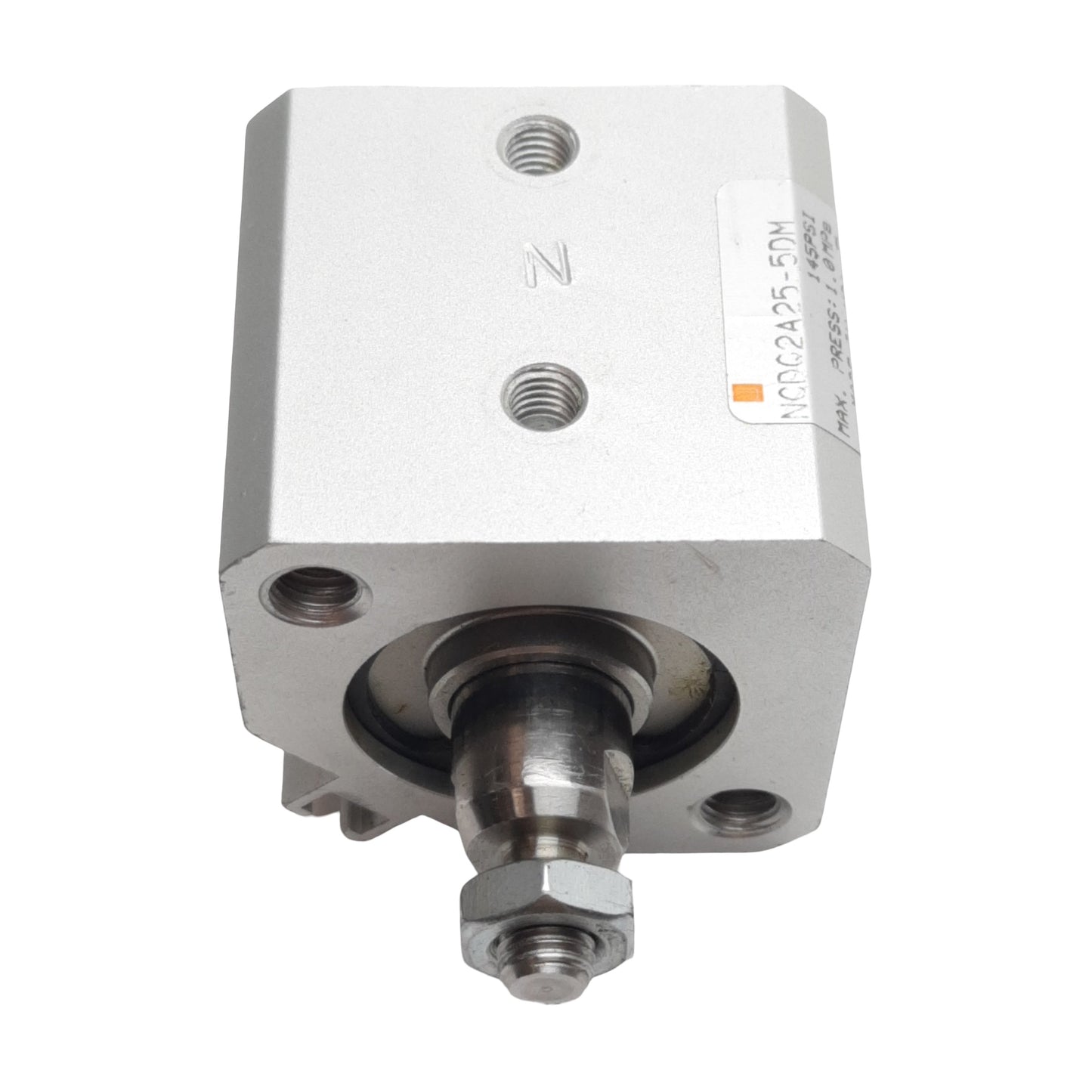 Used SMC NCDC2A25-5DM Pneumatic Compact Cylinder, ø25mm Bore, 5mm Stroke, M5, 1.0MPa