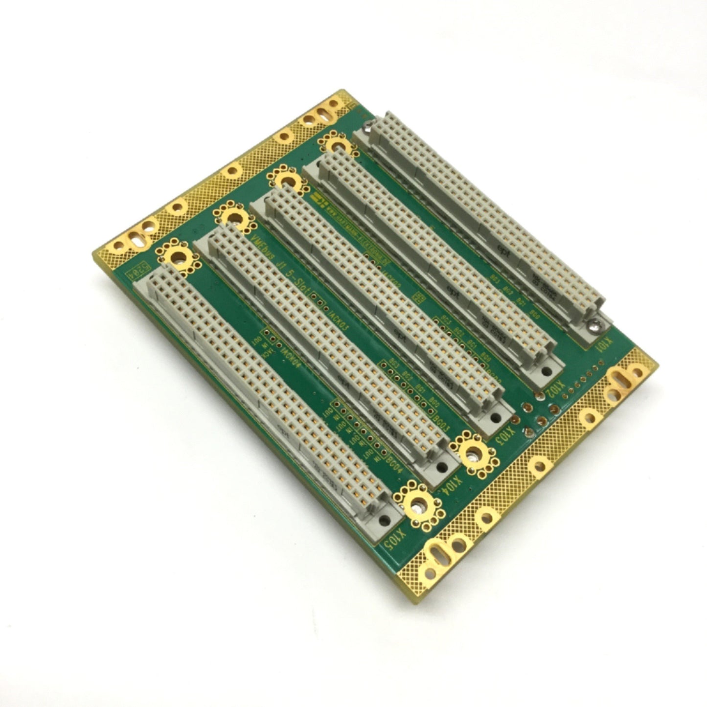 Used Hartmann B129405P7D VMEbus J1 5-Slot Backplane 3U, Auto Daisy Chain/Connectors