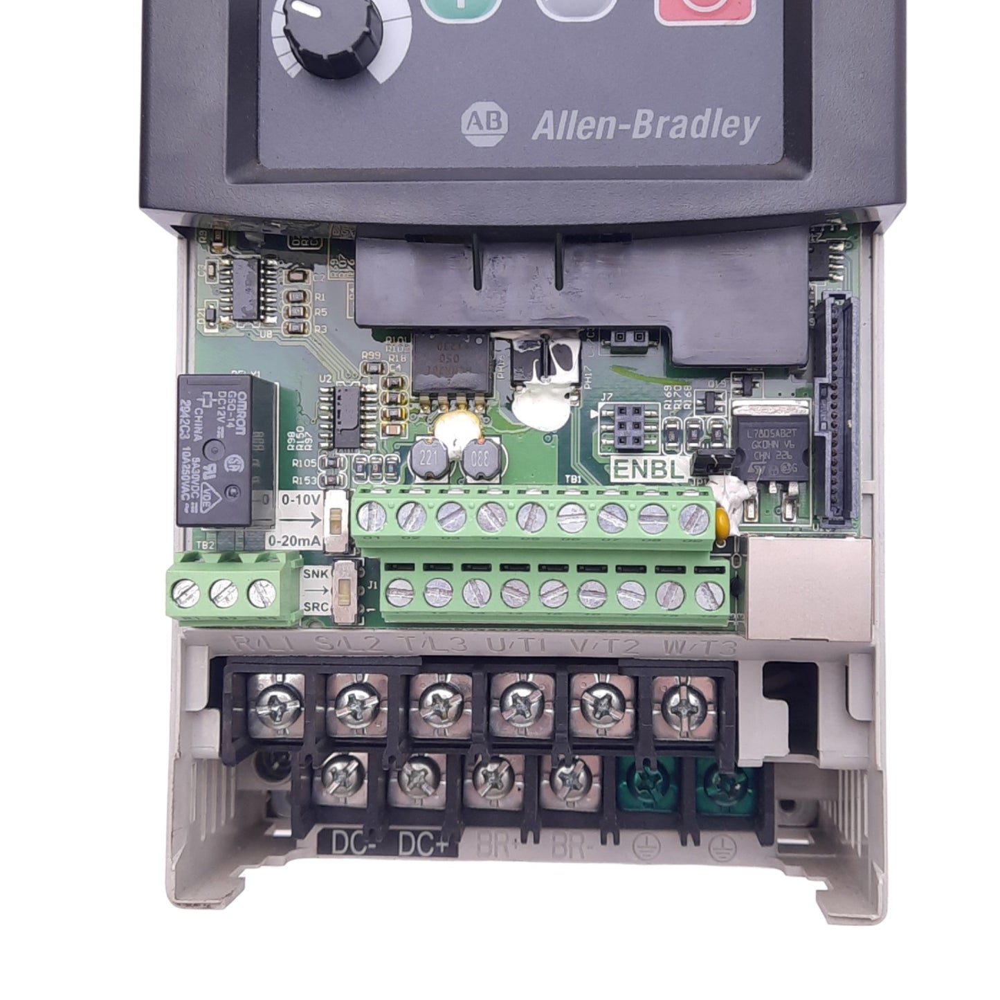 Used Allen Bradley 22B-E6P6N104 PowerFlex AC Drive, 600VAC 3ph, 6.6A 0-400Hz Out, 5hp