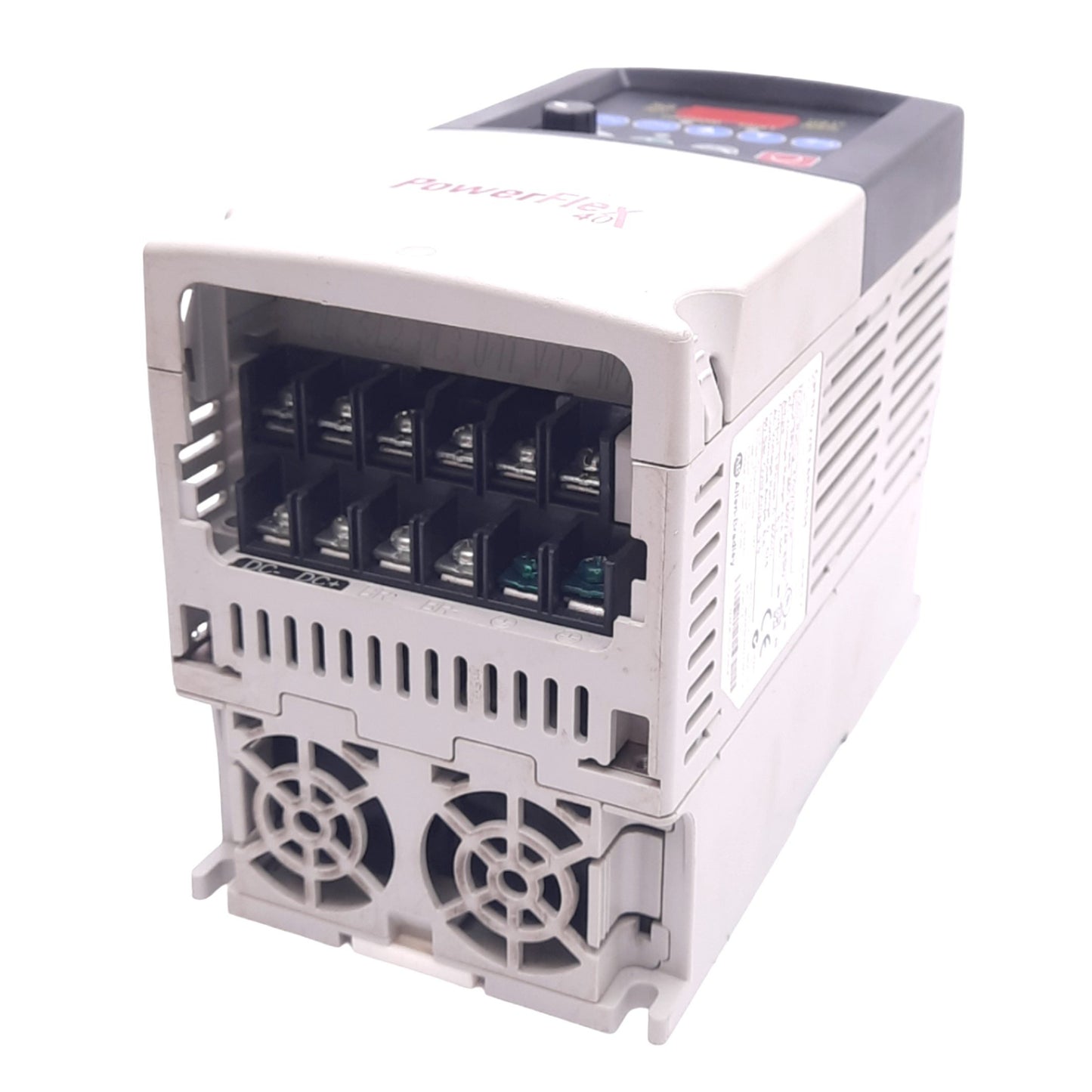 Used Allen Bradley 22B-E6P6N104 PowerFlex AC Drive, 600VAC 3ph, 6.6A 0-400Hz Out, 5hp