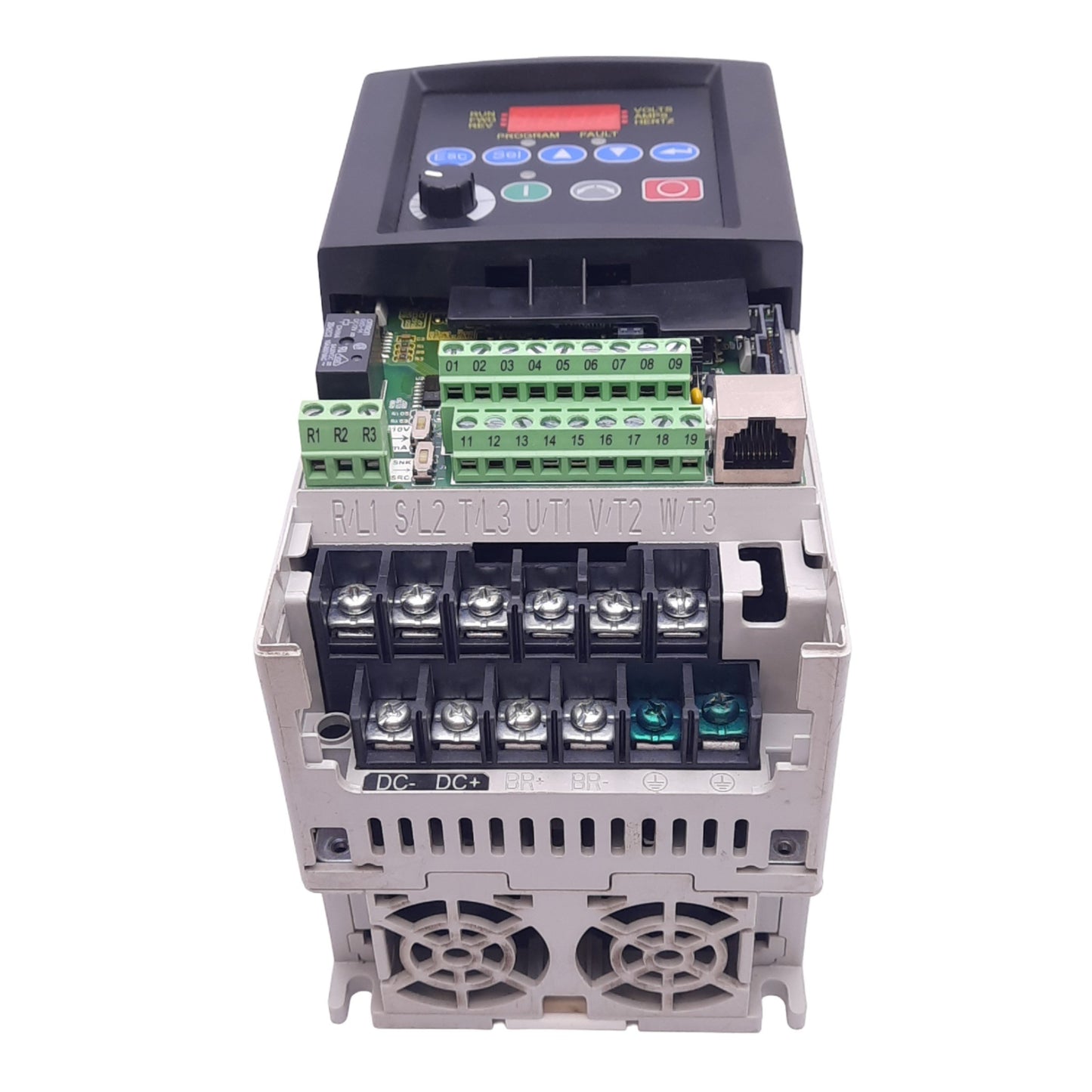 Used Allen Bradley 22B-E6P6N104 PowerFlex AC Drive, 600VAC 3ph, 6.6A 0-400Hz Out, 5hp