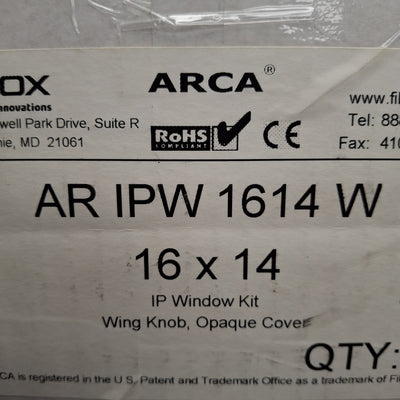 New Fibox AR IPW 1614 W Opaque Window HMI Cover, 16in H x 14in W x 3.31in D, IP67