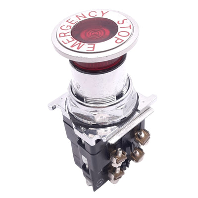 Used Eaton 10250T589C53-3 Illuminated Push/Pull E-Stop Button, ø30.5mm, 2NC, 600V Max