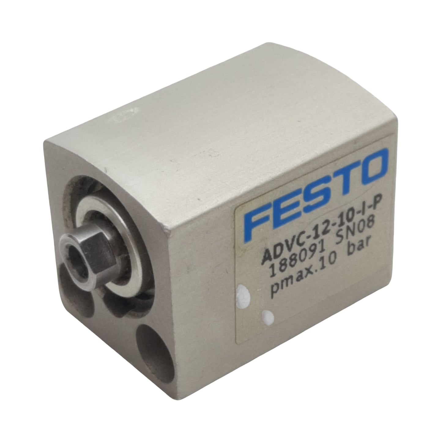 Used Festo ADVC-12-10-I-P Short-Stroke Cylinder, ø12mm Bore, 10mm Stroke, M5, 10bar