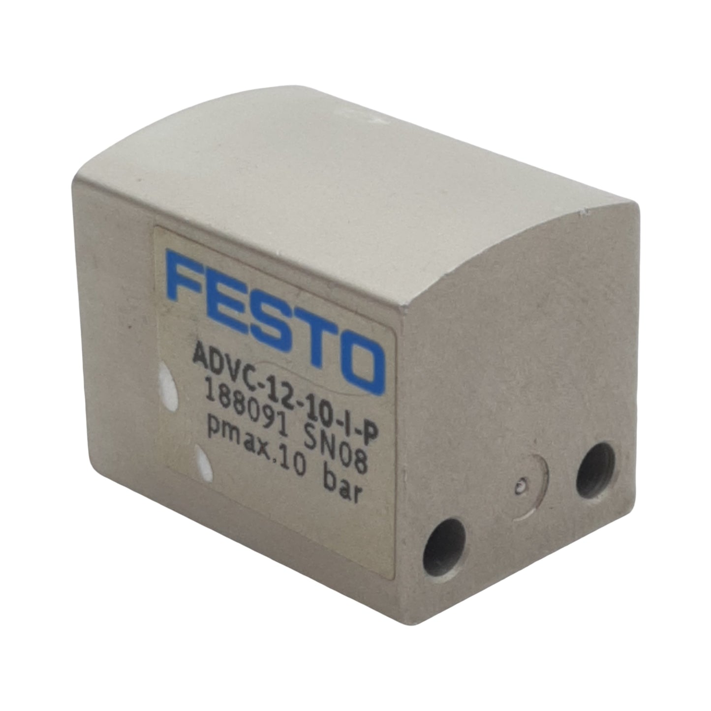 Used Festo ADVC-12-10-I-P Short-Stroke Cylinder, ø12mm Bore, 10mm Stroke, M5, 10bar