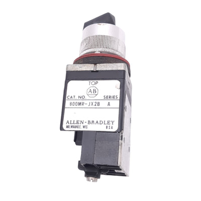 Used Allen Bradley 800MR-JH2BLA Selector Switch, 3-Position, ø22mm, 1NO 1NC, 300V 10A